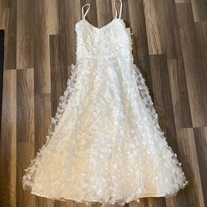 Lulu's White Midi Dress